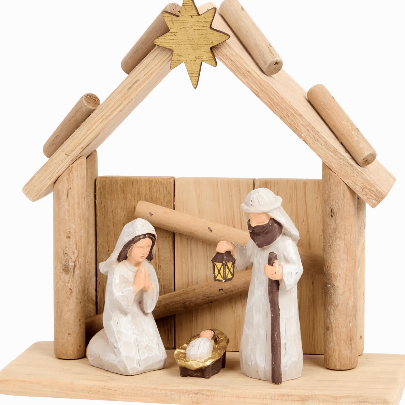 Absolu Chic houten kerststal