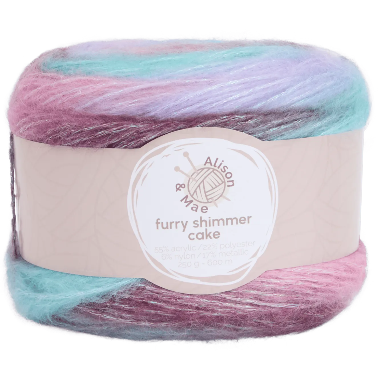 Alison & Mae glansgaren Furry Shimmer Cake
