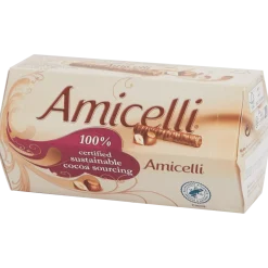 Amicelli chocolade-hazelnoot wafelrolletjes