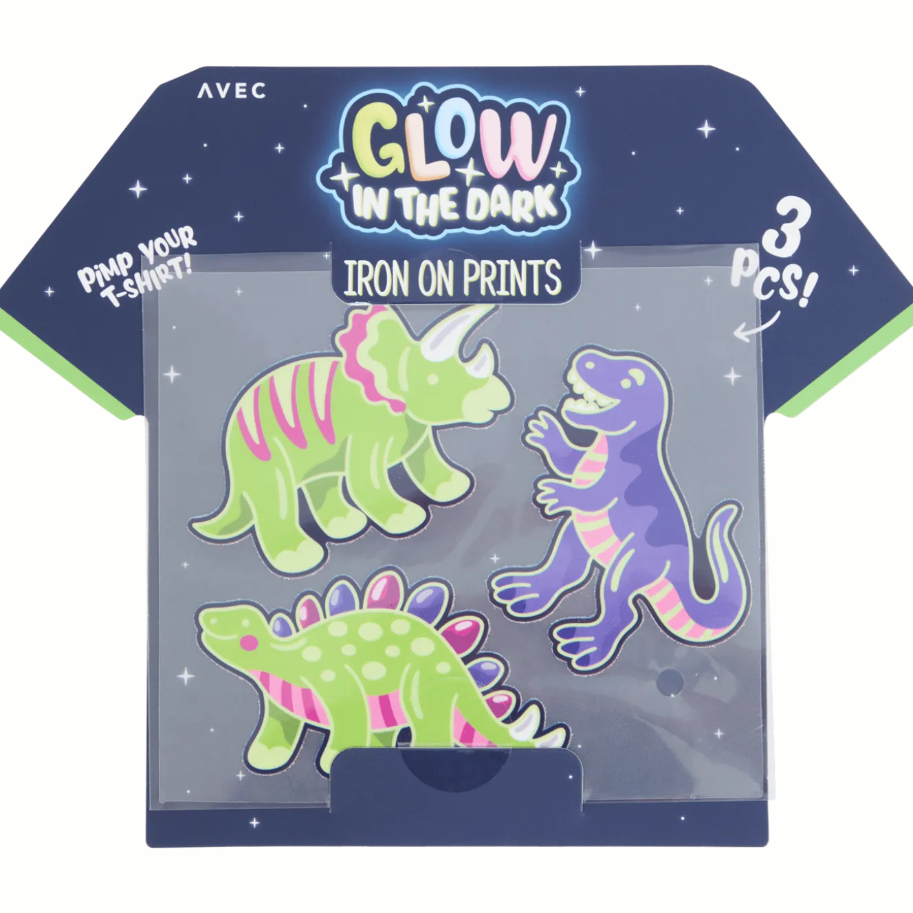 Avec glow-in-the-dark strijkpatches
