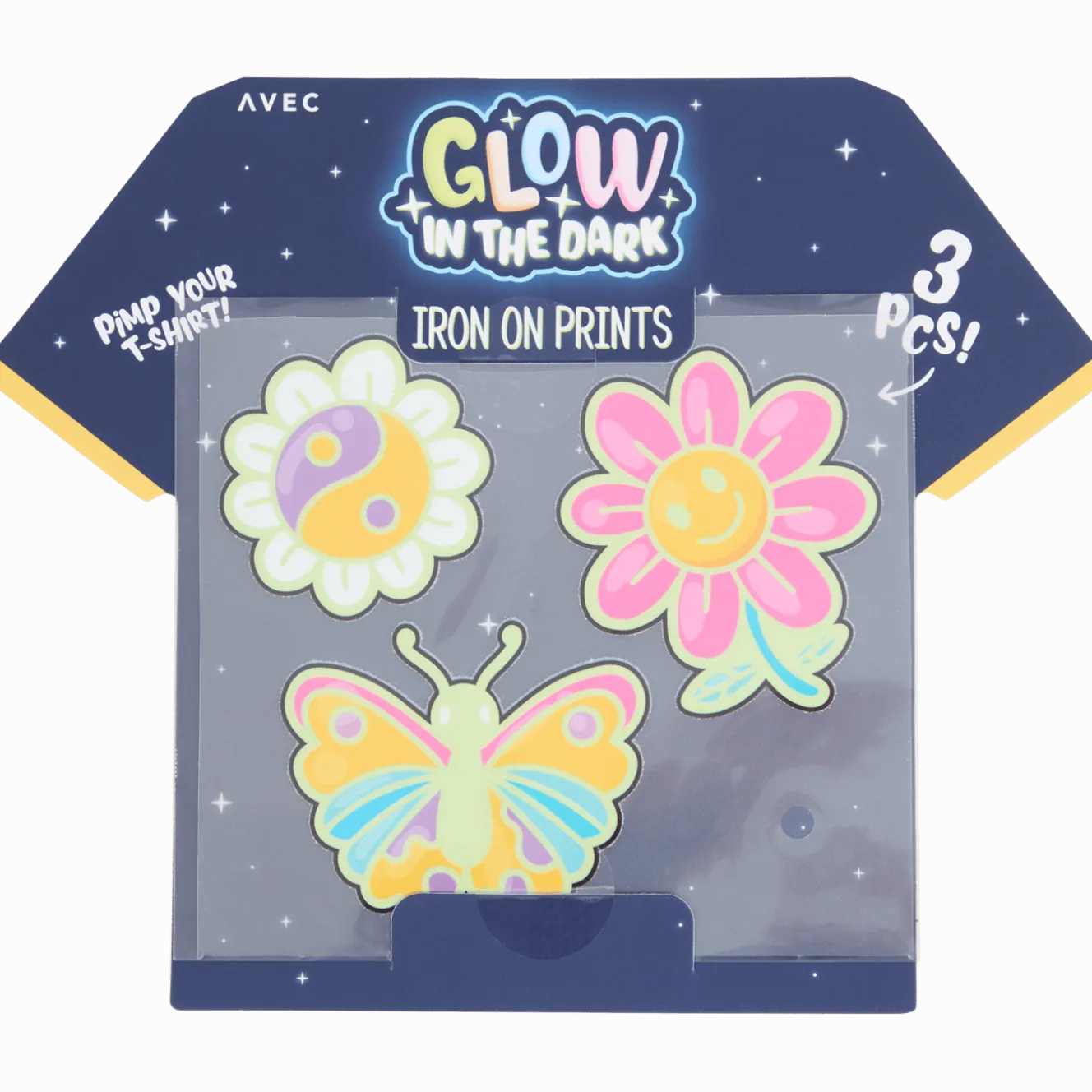 Avec glow-in-the-dark strijkpatches