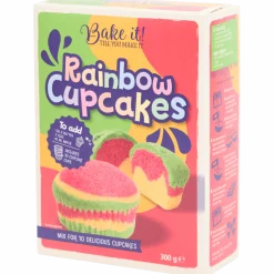 Bake it! unicorn/regenboog cupcakes