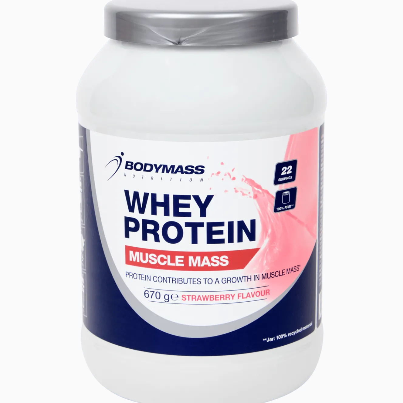 Bodymass whey protein Aardbei