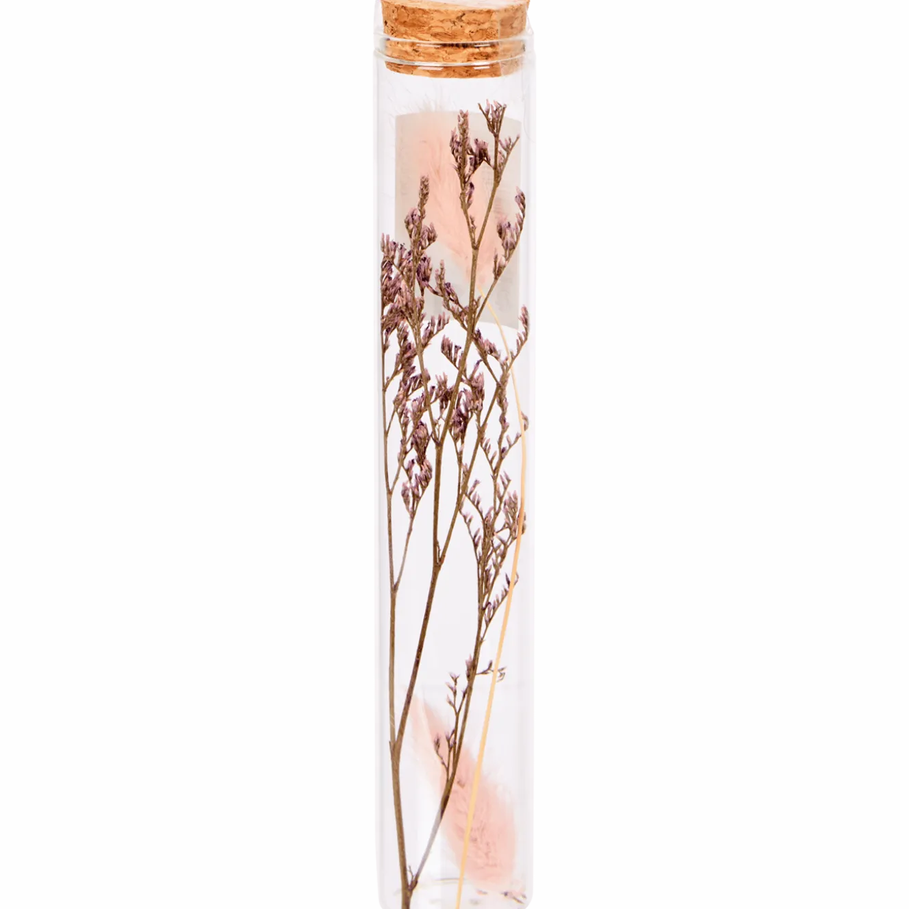 Buisje met droogbloemen