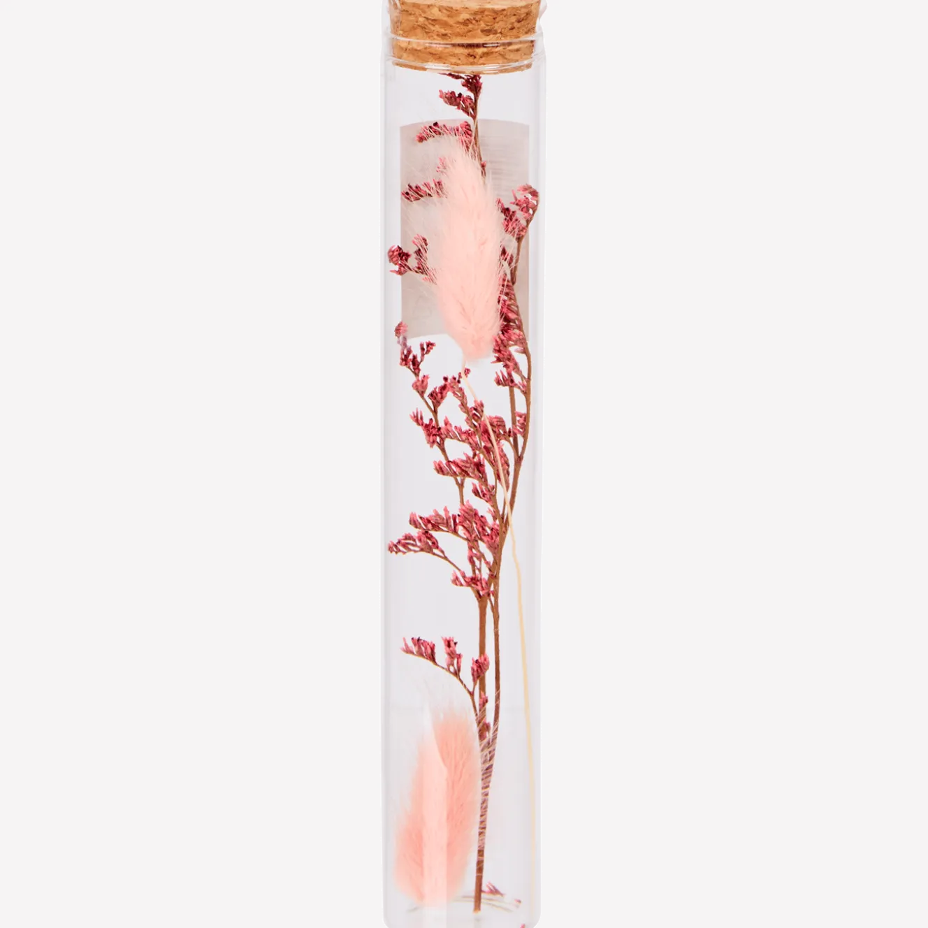 Buisje met droogbloemen