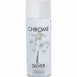 Chroom spuitverf zilver