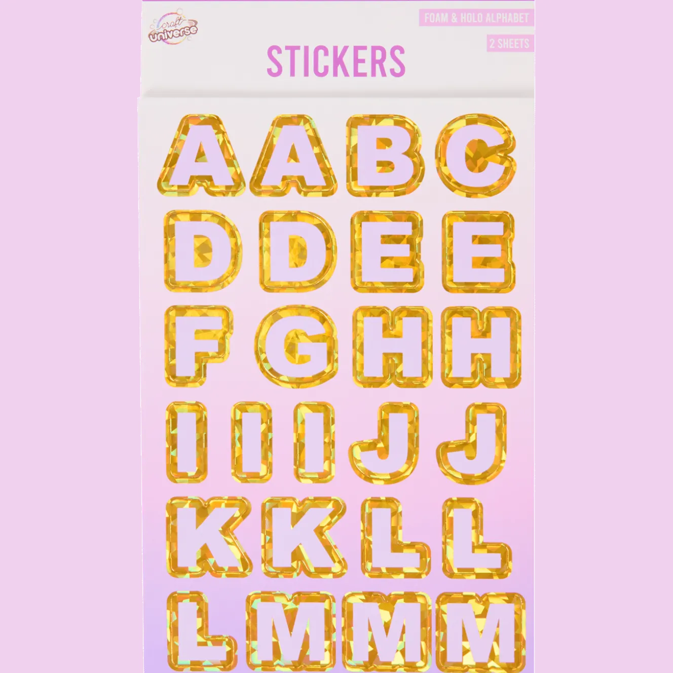 Craft Universe alfabet stickers