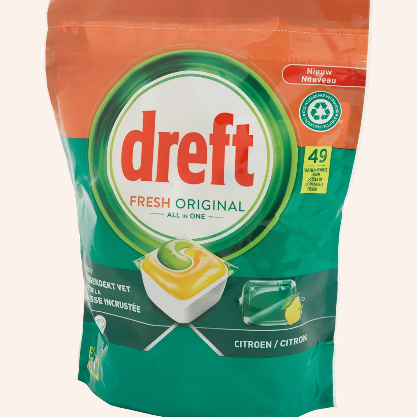 Dreft All-in-1 vaatwastabletten Fresh Original