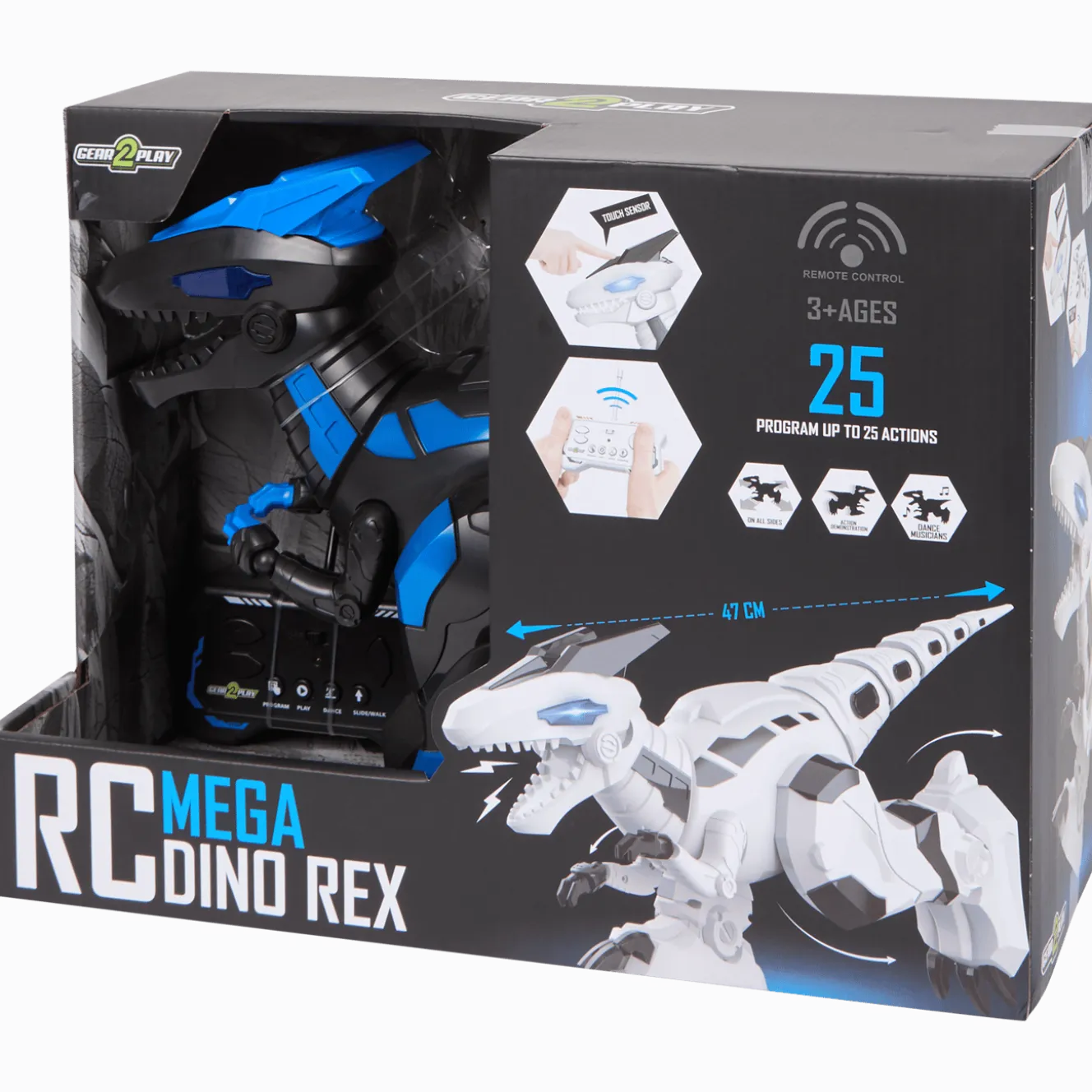 Gear2Play radiografisch bestuurbare mega dino rex