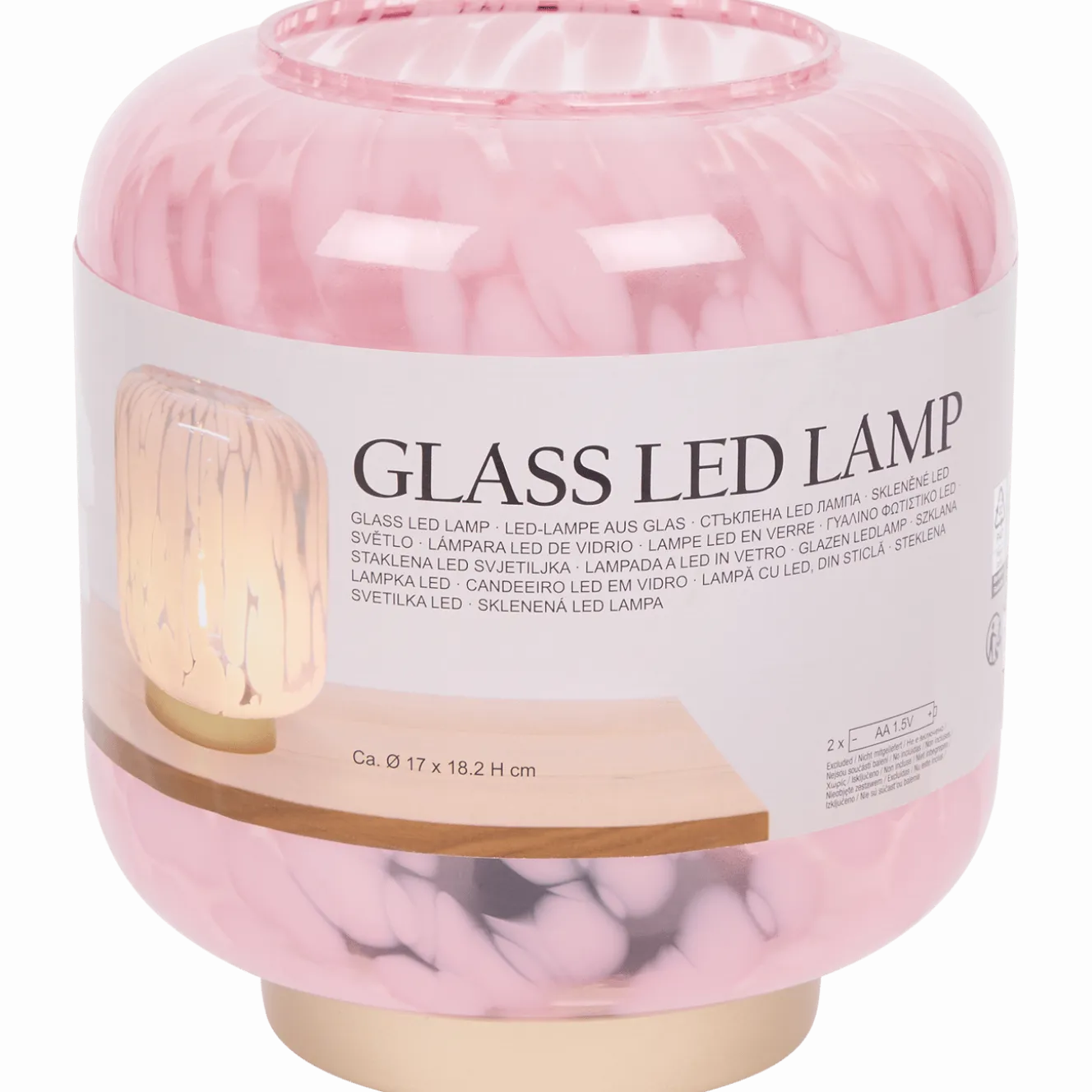 Glazen tafellamp