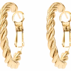 Gold plated oorbellen