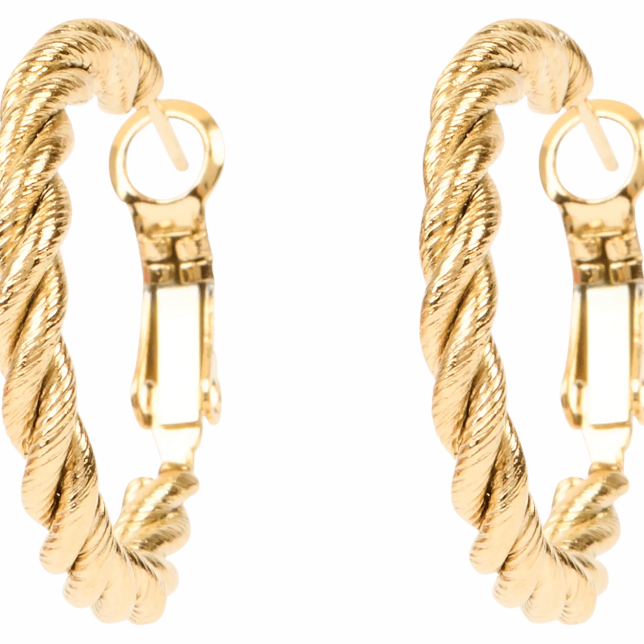 Gold plated oorbellen