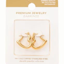 Gold plated oorbellen