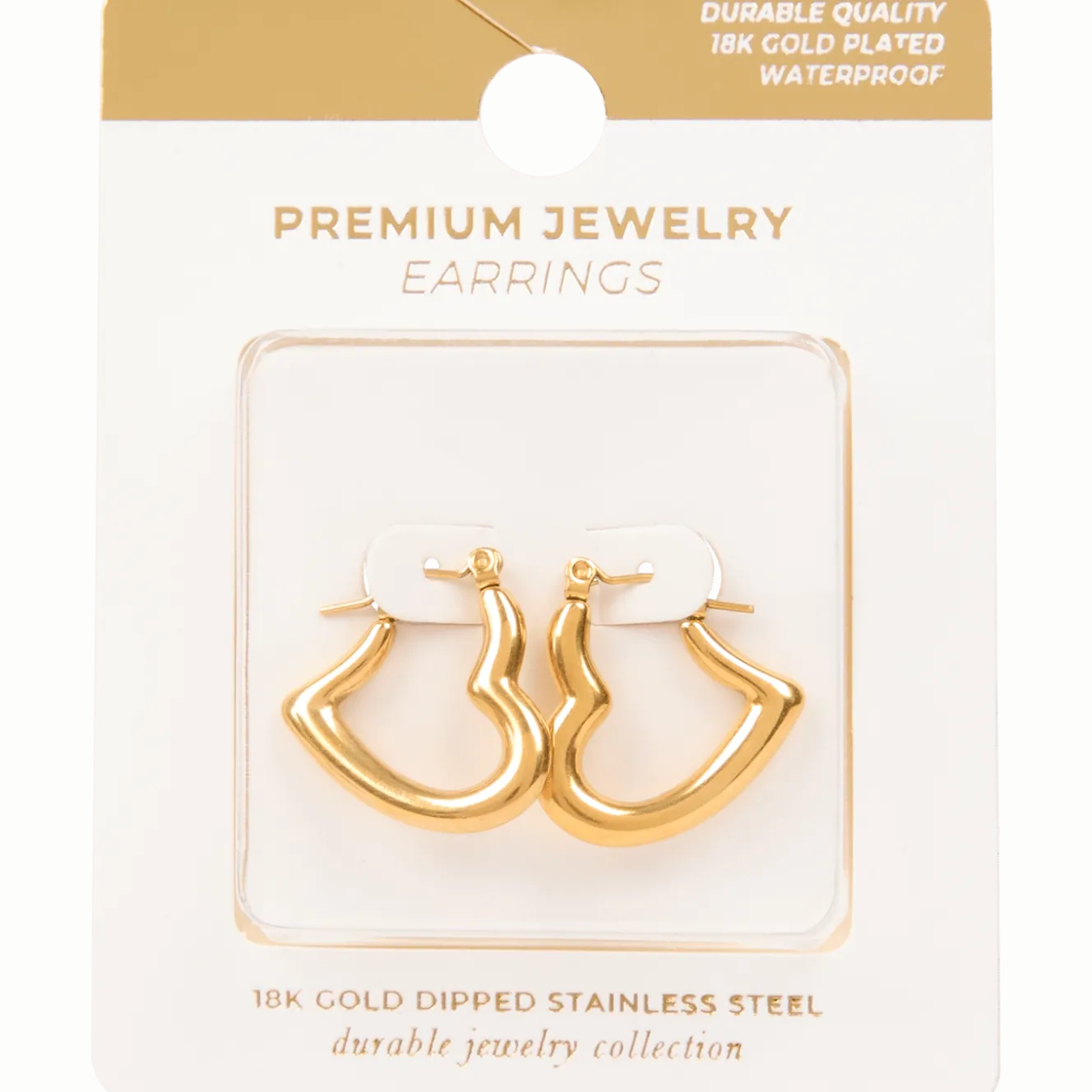 Gold plated oorbellen