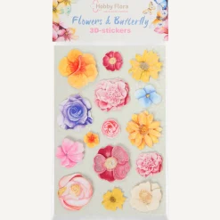 Hobby Flora vlinder- en bloemenstickers