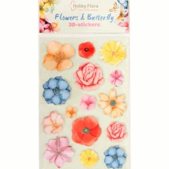 Hobby Flora vlinder- en bloemenstickers