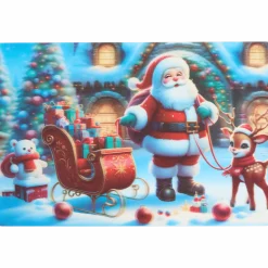 Holografische placemat Kerst