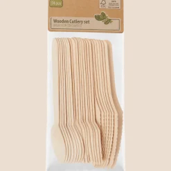 Houten bestekset