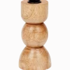 Houten kandelaar