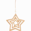 Houten kersthanger