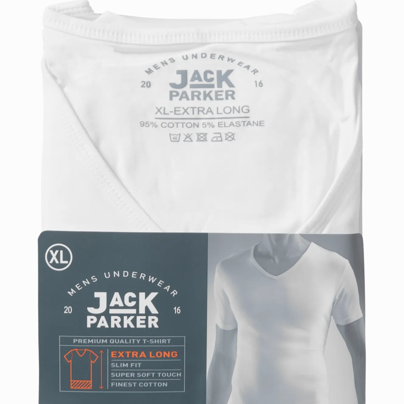 Jack Parker extra lang T-shirt