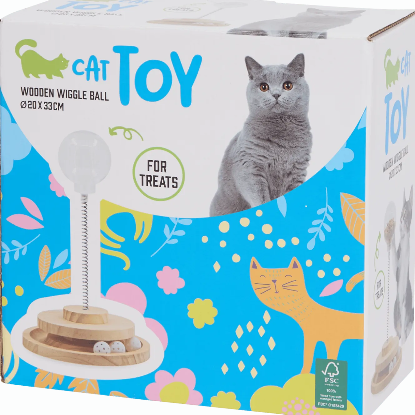 Kattenspeeltje met balletjes