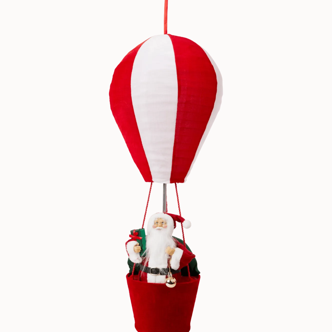 Kerstfiguur in luchtballon