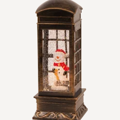 Kersttelefooncel met licht en glitters