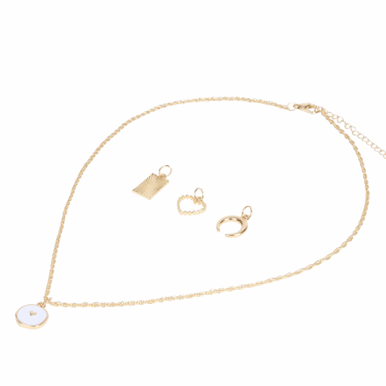 Ketting met verwisselbare hangers