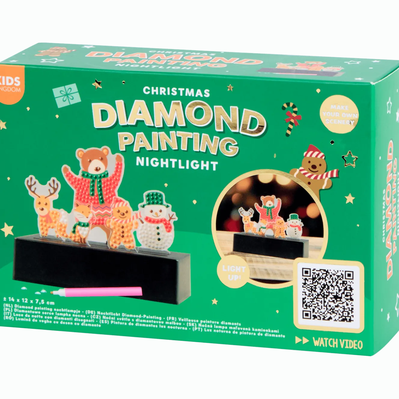 Kids Kingdom diamond painting kerstnachtlampje