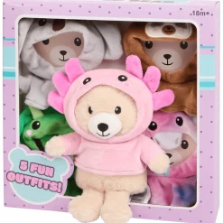 Knuffelbeer met kleding