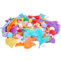 Knutselveren en -pompons