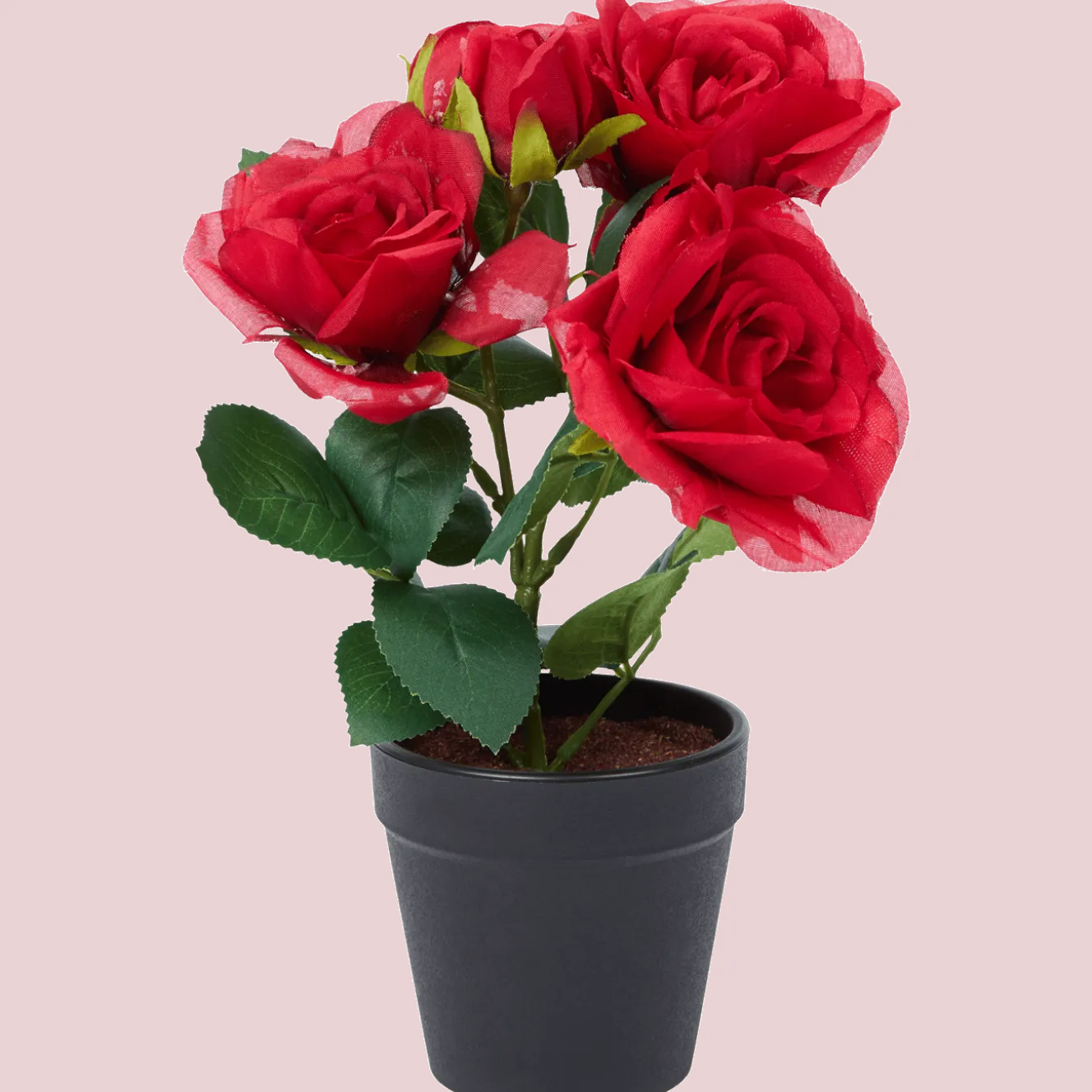 Kunstroos in pot