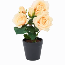 Kunstroos in pot