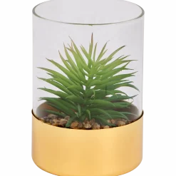 Kunstvetplant in glazenpot
