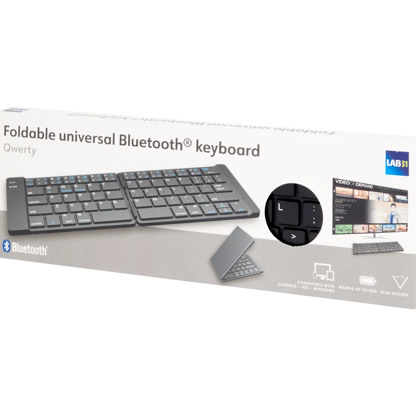 Lab31 opvouwbaar draadloos toetsenbord