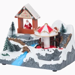 Magic Village kersttafereel met muziek