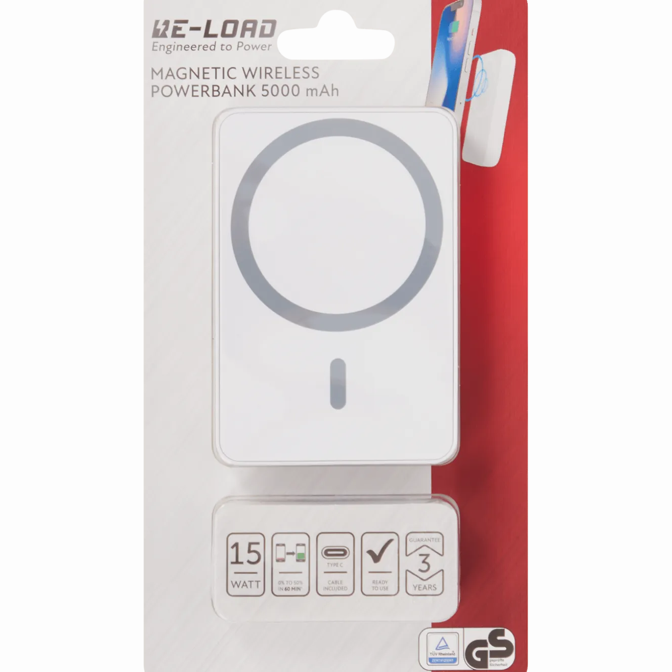 Magnetische draadloze powerbank