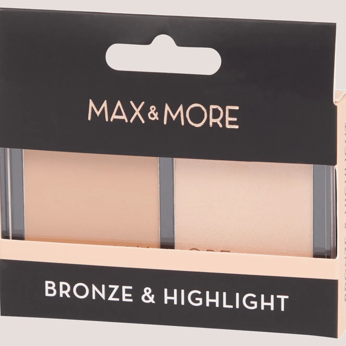 Max & More bronzer + highlighter