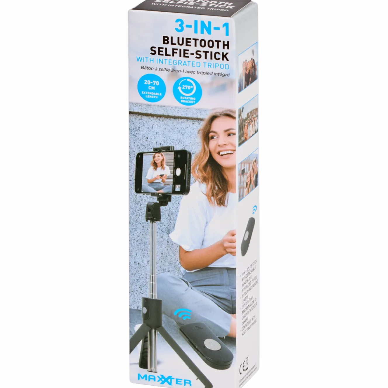 Maxxter 3-in-1 bluetooth-selfiestick