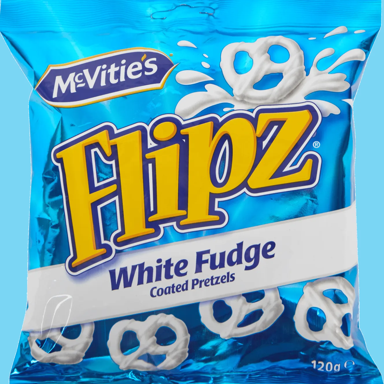 McVitie’s Flipz coated pretzels White Fudge