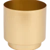 Metalen bloempot