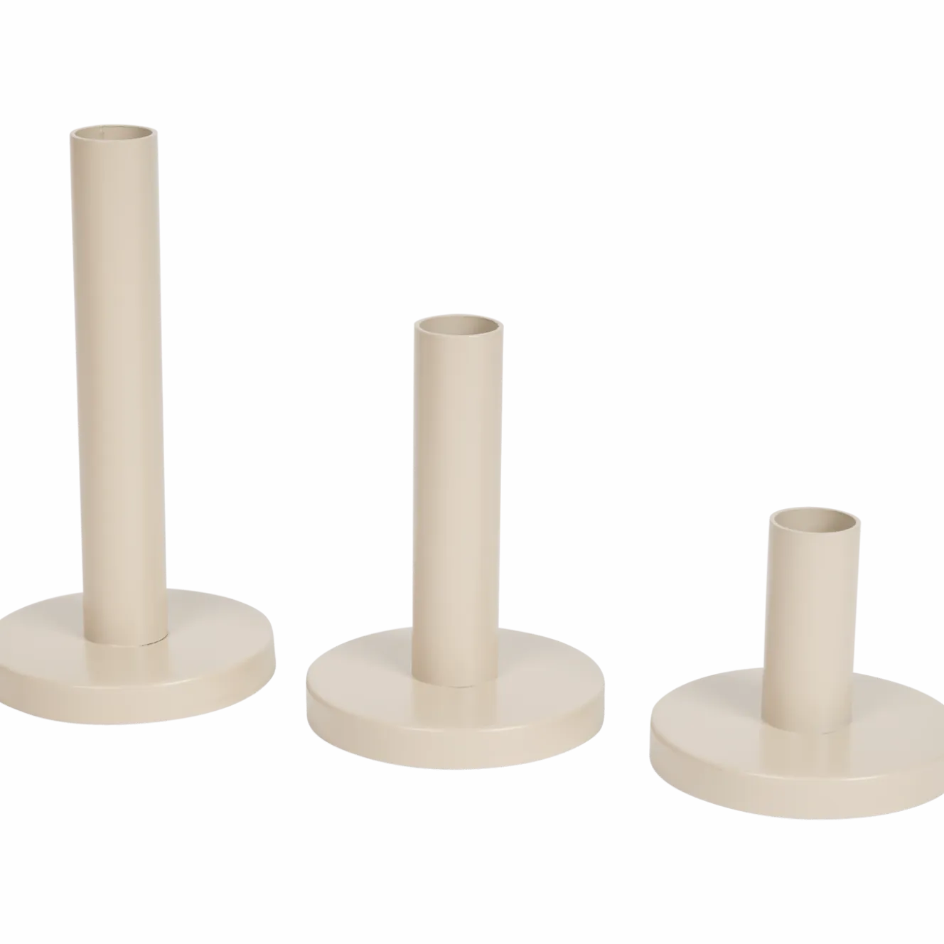 Metalen kandelaars