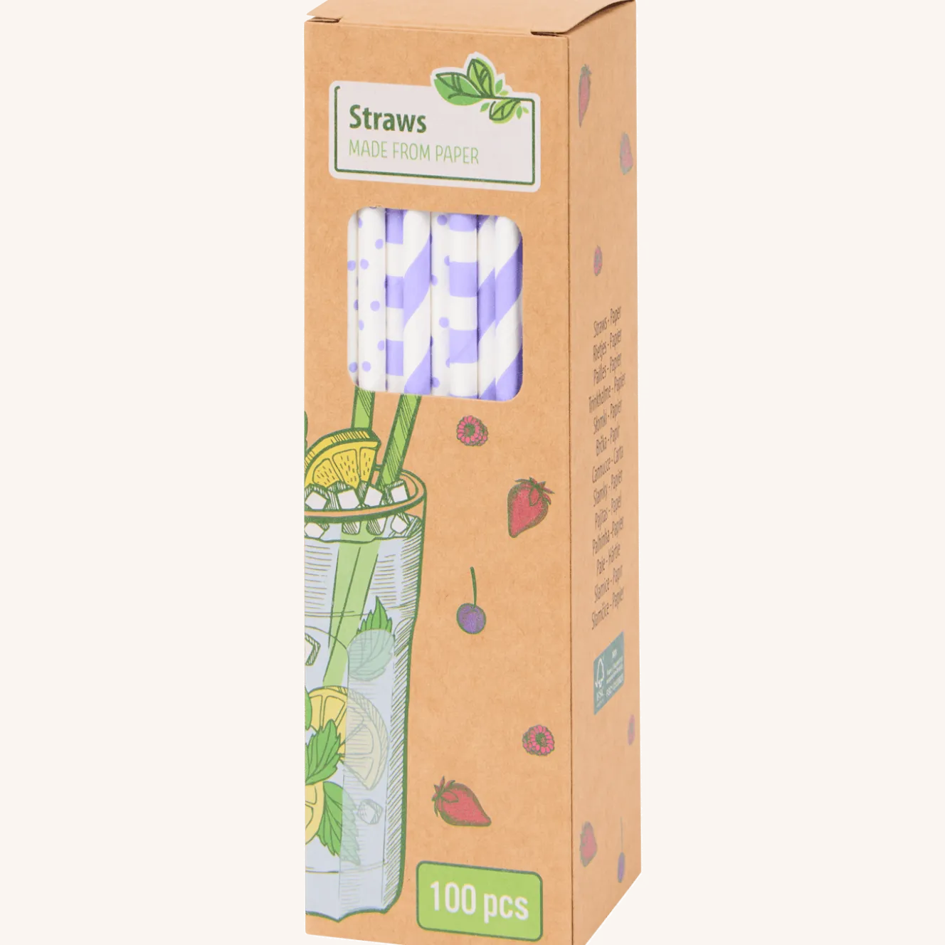 Papieren rietjes