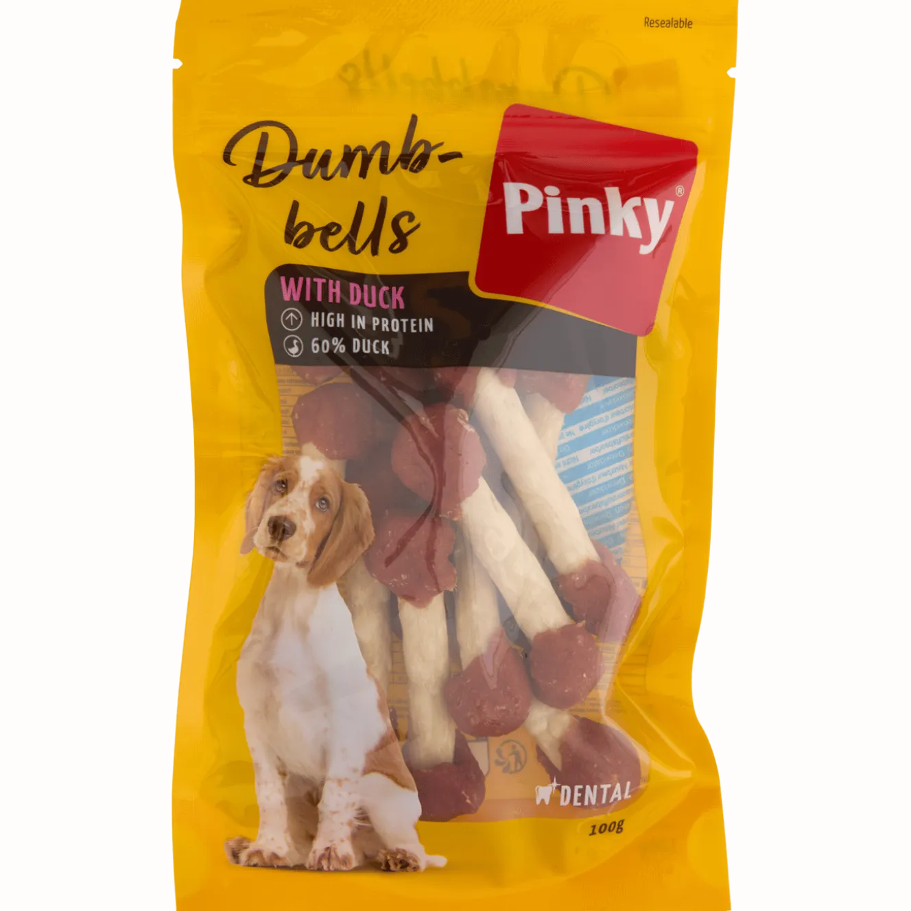 Pinky hondensnack Duck Dumbbells