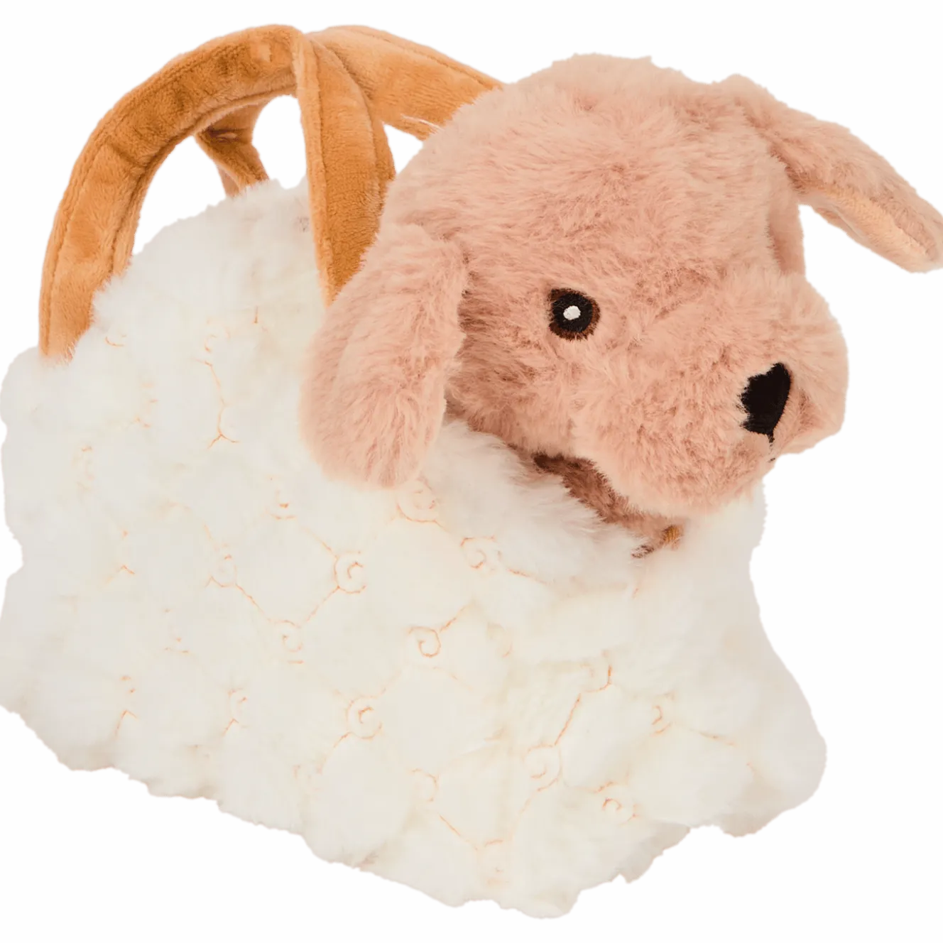 Pluchen hond in handtas