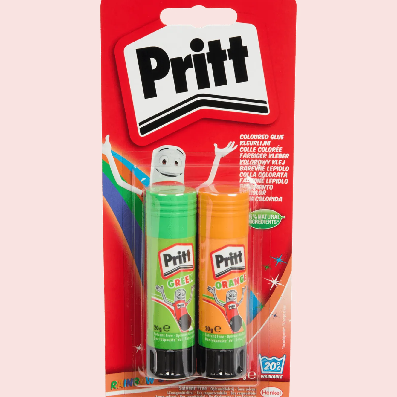 Pritt gekleurde lijmstiften