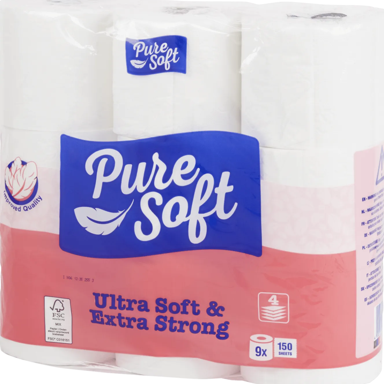 Pure Soft toiletpapier Ultra Soft & Extra Strong