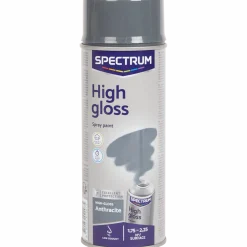 Spectrum hoogglans spuitverf antraciet