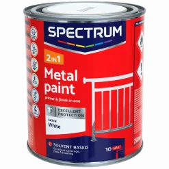 Spectrum 2-in-1 hoogglans metaallak wit